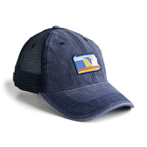 Snapback Trucker Hat - The Monongahela Pennsylvania Hat | Low Profile Vintage Cap Snapback Hat - YinzerShop