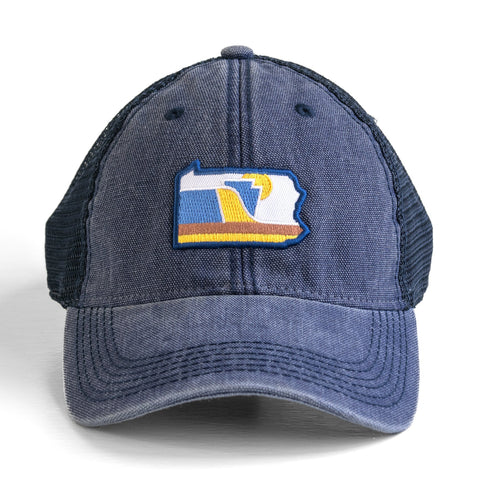 Snapback Trucker Hat - The Monongahela Pennsylvania Hat | Low Profile Vintage Cap Snapback Hat - YinzerShop