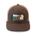 Snapback Trucker Hat - The Tuscarora Pennsylvania Hat | Camo Patch Outdoor Cap Snapback Hat - YinzerShop