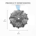 Snow Crystal 2026- Star Spangled Ornament (Aluminum) - YinzerShop