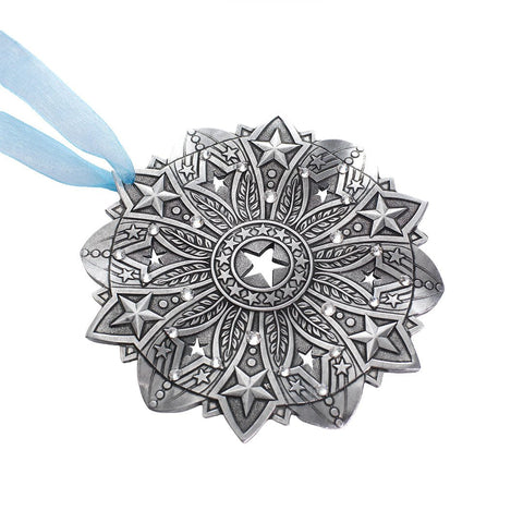 Snow Crystal 2026- Star Spangled Ornament (Aluminum) - YinzerShop