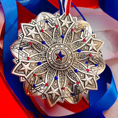 Snow Crystal 2026- Star Spangled Ornament (America250 Edition) - YinzerShop