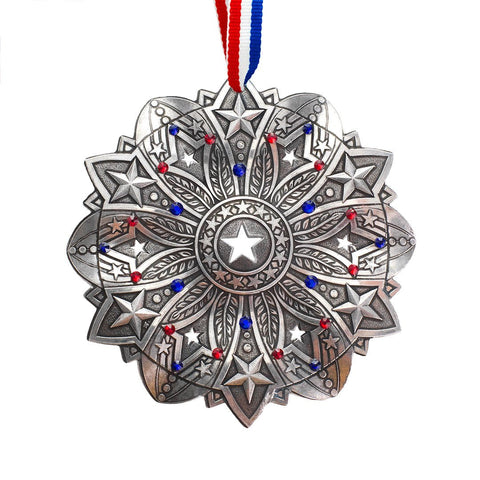 Snow Crystal 2026- Star Spangled Ornament (America250 Edition) - YinzerShop