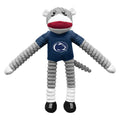 Sock Monkey Pet Toy – Penn State Team Sports Mascot Plush with Hidden Squeaker Pet Toy - YinzerShop