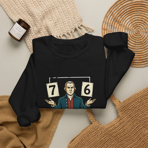 Spirit of '76 Meme Crewneck Sweatshirt | 6-7 Revolutionary War Parody Sweatshirt - YinzerShop