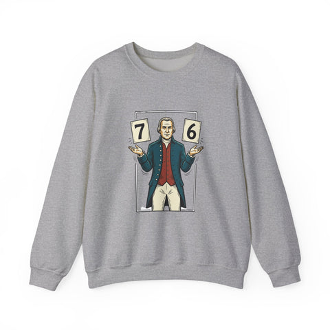 Spirit of '76 Meme Crewneck Sweatshirt | 6-7 Revolutionary War Parody Sweatshirt - YinzerShop