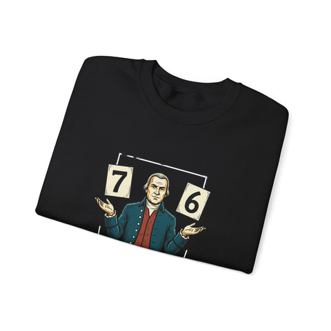 Spirit of '76 Meme Crewneck Sweatshirt | 6-7 Revolutionary War Parody Sweatshirt - YinzerShop