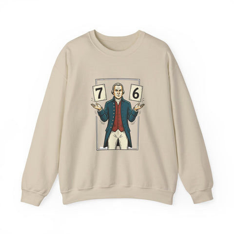 Spirit of '76 Meme Crewneck Sweatshirt | 6-7 Revolutionary War Parody Sweatshirt - YinzerShop