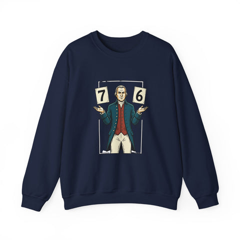 Spirit of '76 Meme Crewneck Sweatshirt | 6-7 Revolutionary War Parody Sweatshirt - YinzerShop