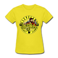 Cleveland Lumberjacks Women's T-Shirt Early 90s  Vintage Ice Hockey yellow S 