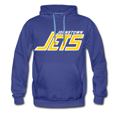 Johnstown Jets 1970s Hoodie (Premium)  Vintage Ice Hockey royalblue S 