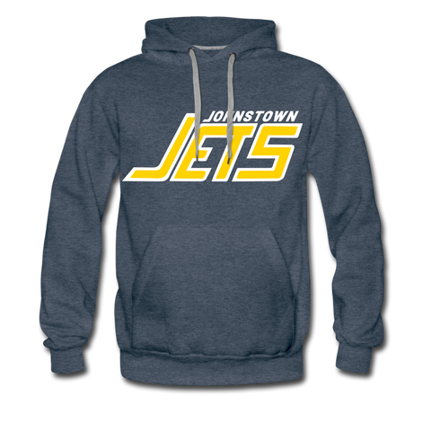 Johnstown Jets 1970s Hoodie (Premium)  Vintage Ice Hockey heather denim S 