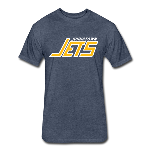 Johnstown Jets 1970s T-Shirt (Premium Tall 60/40) T-Shirt Vintage Ice Hockey heather navy S 