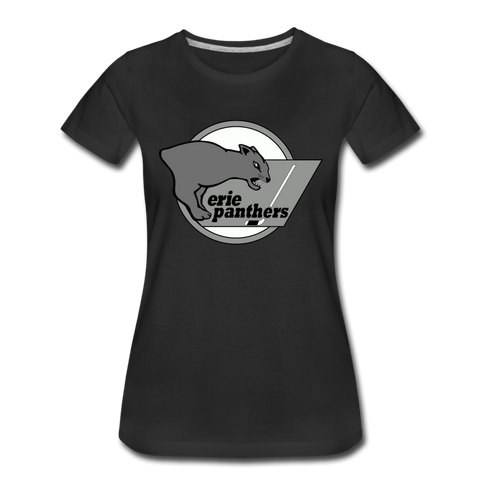 Erie Panthers Women’s T-Shirt  Vintage Ice Hockey black S 