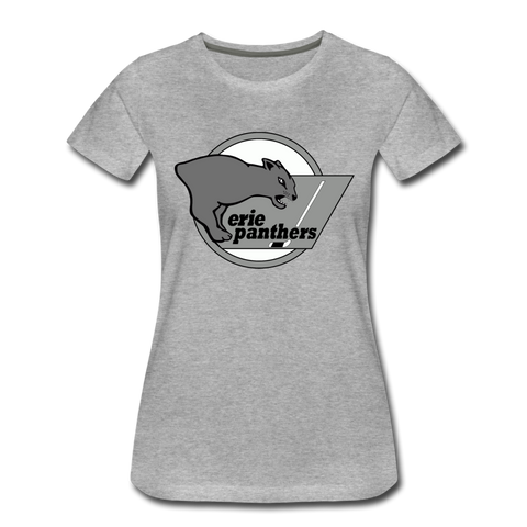 Erie Panthers Women’s T-Shirt  Vintage Ice Hockey heather gray S 