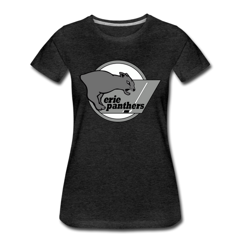 Erie Panthers Women’s T-Shirt  Vintage Ice Hockey charcoal gray S 