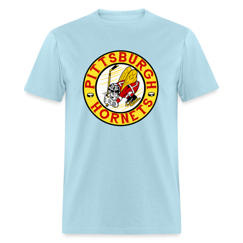 Pittsburgh Hornets T-Shirt T-Shirt Vintage Ice Hockey powder blue S 