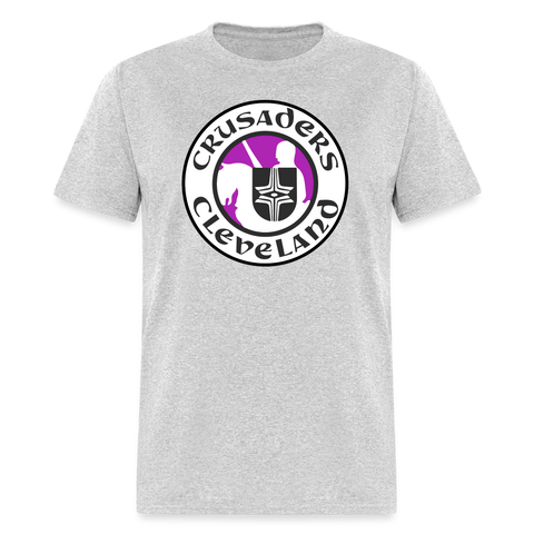 Cleveland Crusaders T-Shirt  Vintage Ice Hockey heather gray S 