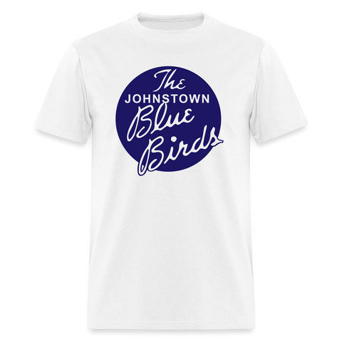 Johnstown Blue Birds T-Shirt T-Shirt Vintage Ice Hockey white S 