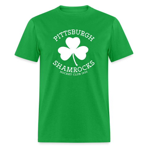 Pittsburgh Shamrocks T-Shirt T-Shirt Vintage Ice Hockey bright green S 