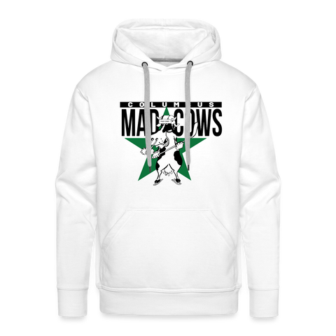 Columbus Mad Cows Hoodie (Premium) Men’s Premium Hoodie | Spreadshirt 20 Vintage Ice Hockey white S 