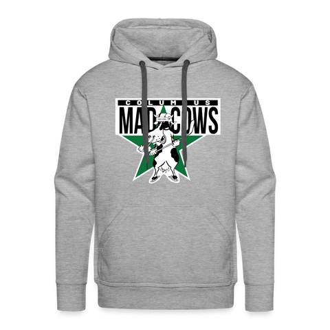 Columbus Mad Cows Hoodie (Premium) Men’s Premium Hoodie | Spreadshirt 20 Vintage Ice Hockey heather grey S 