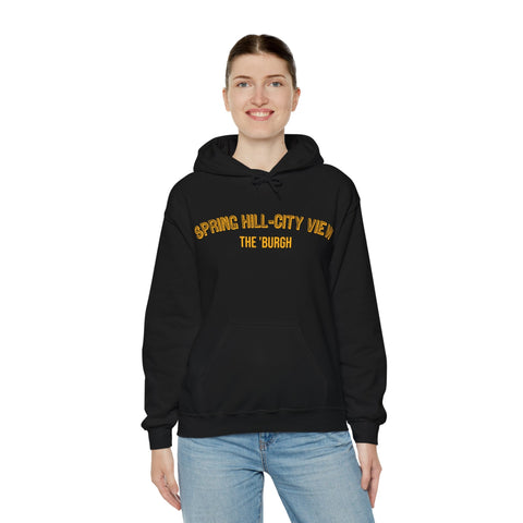 Spring Hill-City View - The 'Burgh Neighborhood Series - Unisex Heavy Blend™ Hooded Sweatshirt Hoodie - YinzerShop