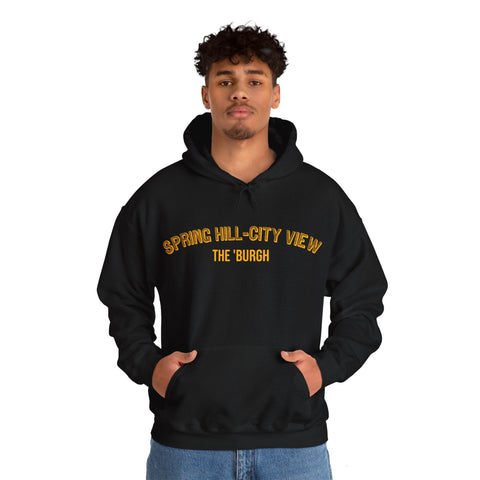Spring Hill-City View - The 'Burgh Neighborhood Series - Unisex Heavy Blend™ Hooded Sweatshirt Hoodie - YinzerShop