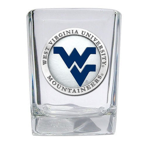 Square Shot Glass - West Virginia University Pewter Barware Accessories Gift Square Shot - YinzerShop