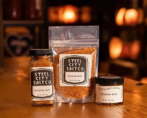 Sriracha Salt | Gourmet Hot Chili Sea Salt for Meat, Vegetables & Cocktails - YinzerShop