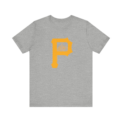 Steel Building - P for Pittsburgh Series - Short Sleeve Shirt T-Shirt - YinzerShop