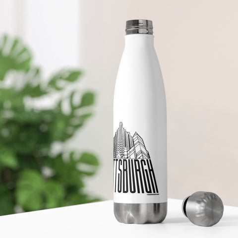 Steel Building Pittsburgh - 20oz Insulated Water Bottle Mug - YinzerShop