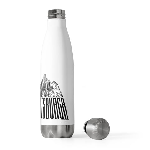 Steel Building Pittsburgh - 20oz Insulated Water Bottle Mug - YinzerShop