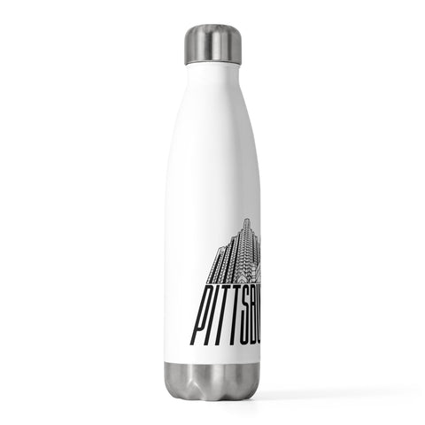 Steel Building Pittsburgh - 20oz Insulated Water Bottle Mug - YinzerShop