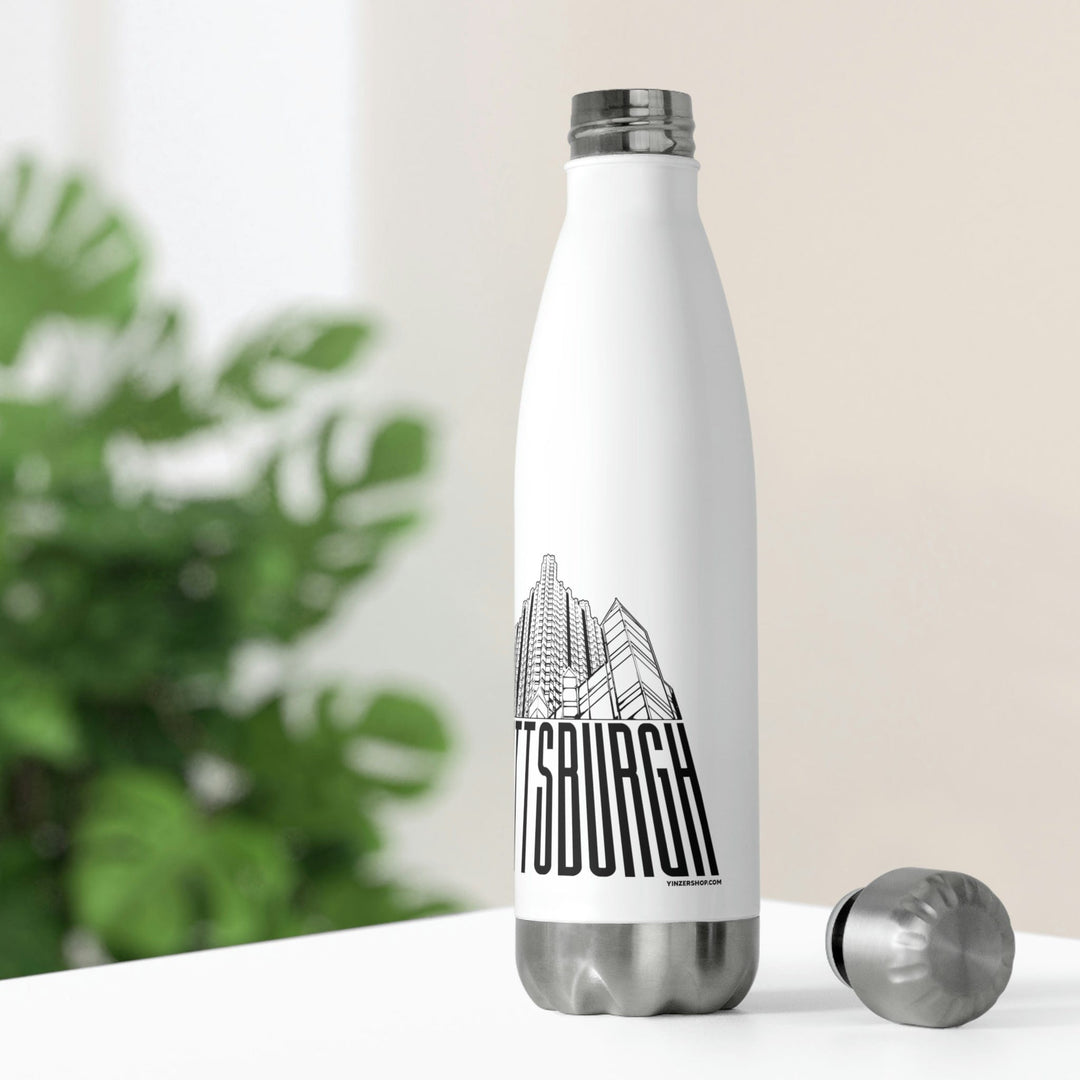 Steel Building Pittsburgh - 20oz Insulated Water Bottle Mug Printify   