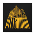 Steel Building Pittsburgh - Canvas Gallery Wrap Wall Art Canvas Printify 12″ x 12″ (Square) Premium Gallery Wraps (1.25″) 