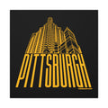 Steel Building Pittsburgh - Canvas Gallery Wrap Wall Art Canvas Printify 36″ x 36″ Premium Gallery Wraps (1.25″) 