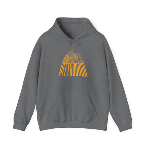 Steel Building Pittsburgh Heavy Blend™ Hooded Sweatshirt Hoodie - YinzerShop
