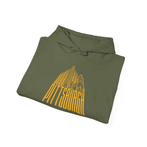 Steel Building Pittsburgh Heavy Blend™ Hooded Sweatshirt Hoodie - YinzerShop
