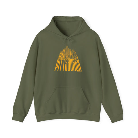 Steel Building Pittsburgh Heavy Blend™ Hooded Sweatshirt Hoodie - YinzerShop
