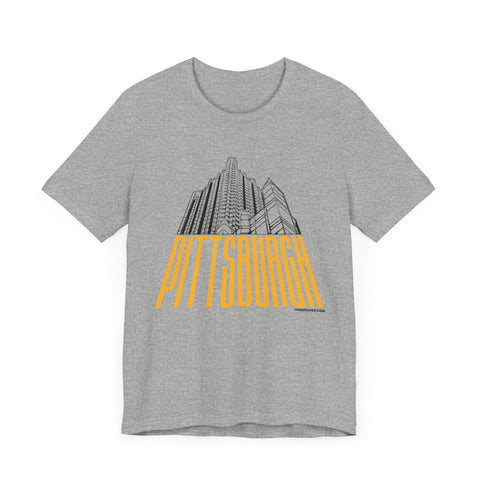 Steel Building Pittsburgh T-Shirt - Unisex bella+canvas 3001 Short Sleeve Tee T-Shirt - YinzerShop
