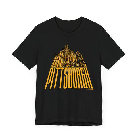Steel Building Pittsburgh T-Shirt - Unisex bella+canvas 3001 Short Sleeve Tee T-Shirt - YinzerShop