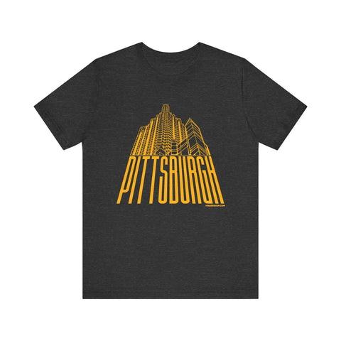 Steel Building Pittsburgh T-Shirt - Unisex bella+canvas 3001 Short Sleeve Tee T-Shirt - YinzerShop