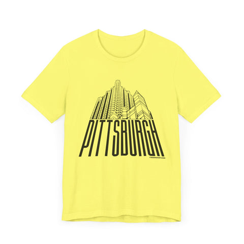 Steel Building Pittsburgh T-Shirt - Unisex bella+canvas 3001 Short Sleeve Tee T-Shirt - YinzerShop
