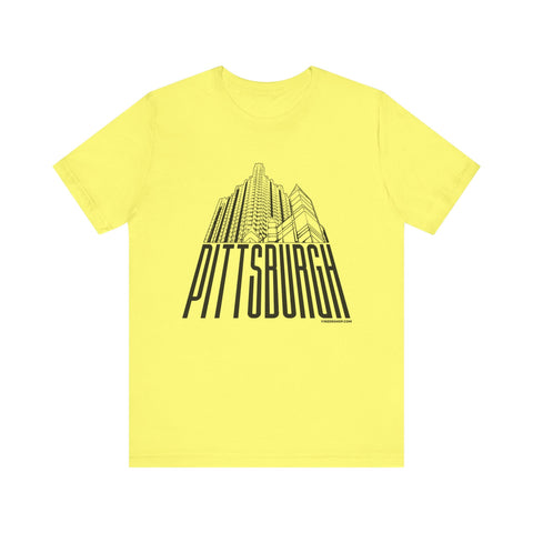 Steel Building Pittsburgh T-Shirt - Unisex bella+canvas 3001 Short Sleeve Tee T-Shirt - YinzerShop