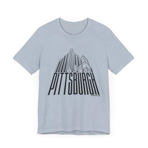 Steel Building Pittsburgh T-Shirt - Unisex bella+canvas 3001 Short Sleeve Tee T-Shirt - YinzerShop