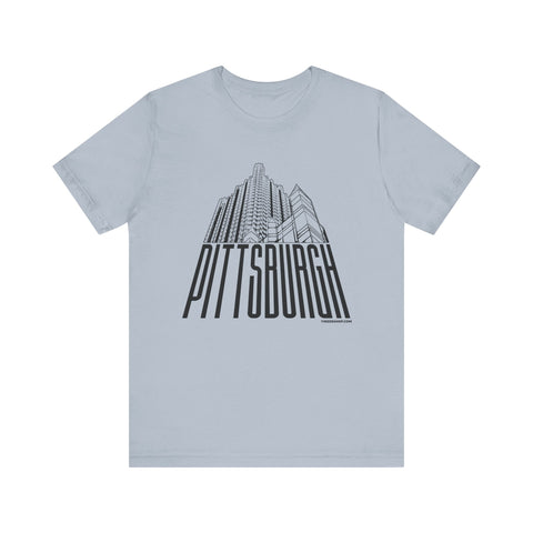 Steel Building Pittsburgh T-Shirt - Unisex bella+canvas 3001 Short Sleeve Tee T-Shirt - YinzerShop