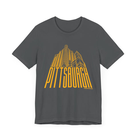Steel Building Pittsburgh T-Shirt - Unisex bella+canvas 3001 Short Sleeve Tee T-Shirt - YinzerShop