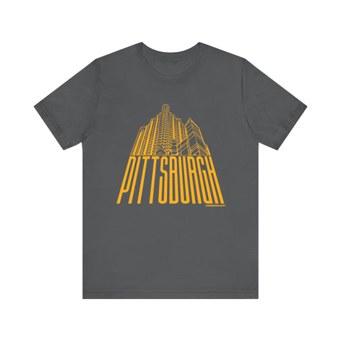 Steel Building Pittsburgh T-Shirt - Unisex bella+canvas 3001 Short Sleeve Tee T-Shirt - YinzerShop