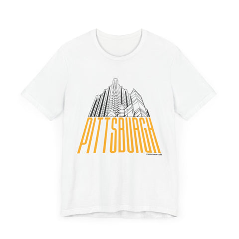 Steel Building Pittsburgh T-Shirt - Unisex bella+canvas 3001 Short Sleeve Tee T-Shirt - YinzerShop